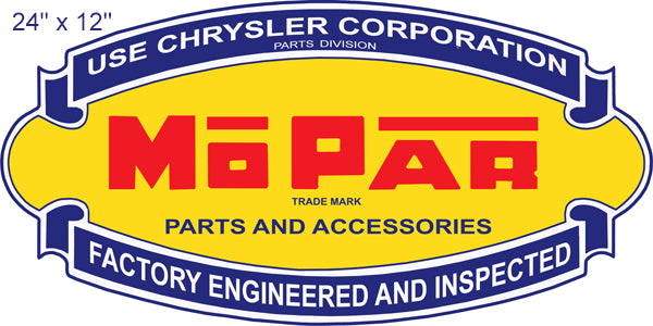 Chrysler Mo Par Parts Gas Station 12×24