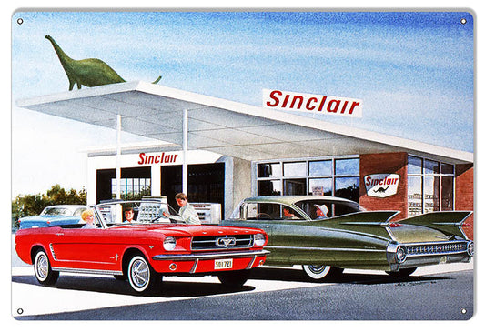 Sinclair Gas Station Garage Vintage Style Metal Sign 12 × 18
