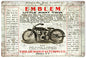 Emblem MFG. Little Giant Twin Motorcycle 12″x18″