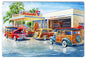 Seaside Gas Station Garage 12×18