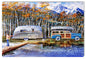 Woody And Airstream 12x18