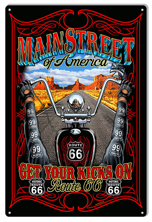 Route 66 Main Street 12×18