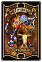 Cowboy 100% Bull 12×18