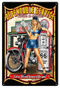 Pin Up Girl Dependable Service 12×18