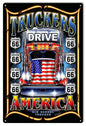 Route 66 Truckers Drive 12×18