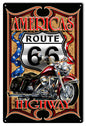 Route 66 Americas Highway Motorcycle 12×18