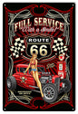 Hot Rod Route 66 Full Service Gas Station 12×18