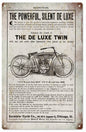 De Luxe Twin Motorcycle 8×14