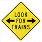 Look For Trains Railroad 12×12