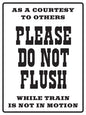 Please do not Flush 9x12