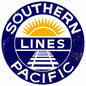 Blue Southern Pacific Railroad 14 x 14