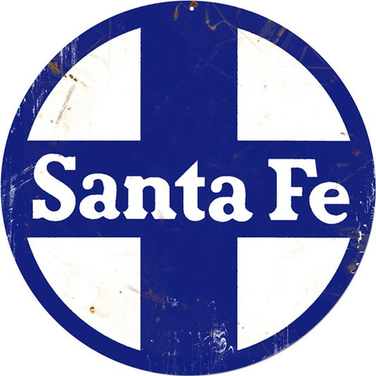 Santa Fe Railroad Vintage Style Metal Sign 14 x 14
