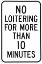 No Loitering Railroad 8x12