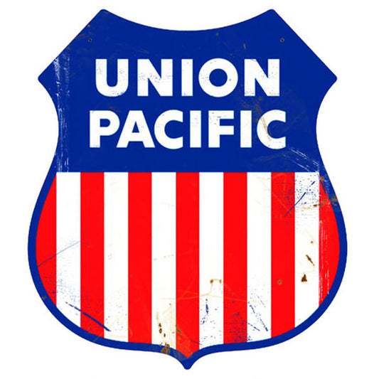 Union Pacific Herald Vintage Style Metal Sign 15 × 15