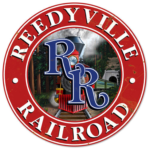 Reedyville Railroad Vintage Style Metal Sign 14 x 14