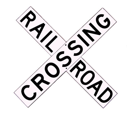 RR-3 Heavy Crossbuck Railroad 4x24