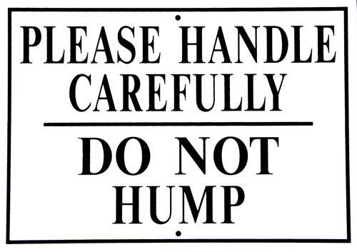 Do Not Hump Railroad Vintage Style Metal Sign 12 x 8