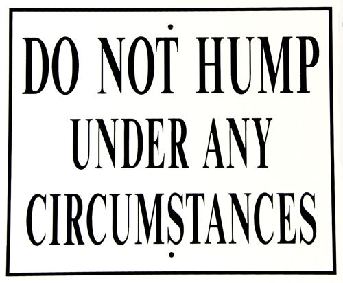 Do Not Hump Railroad 12x10