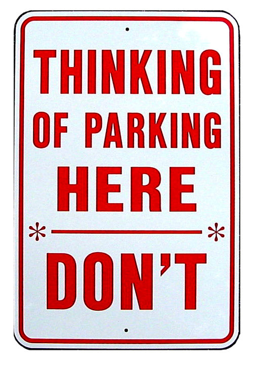 RR-59 Thinking Of Parking Here 12x18