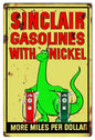 Sinclair Gasoline Motor Oil 12×18