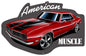 American Muscle Car With 13.8×21.3