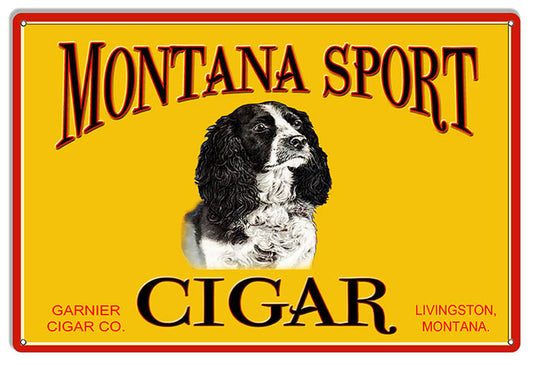 Montana Sport Tobacco Cigar Vintage Style Metal Sign 12 × 18