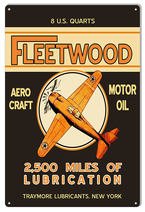 Fleetwood Motor Oil Aviation 12×18