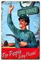 Cities Services Motor Oil 12×18