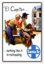Santa Fe El Capitan Railroad 16×24