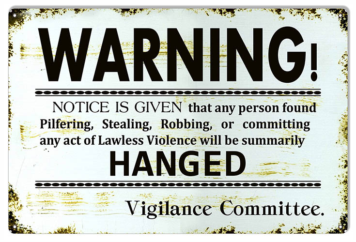 Warning Notice  16×24