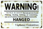 Warning Notice  16×24