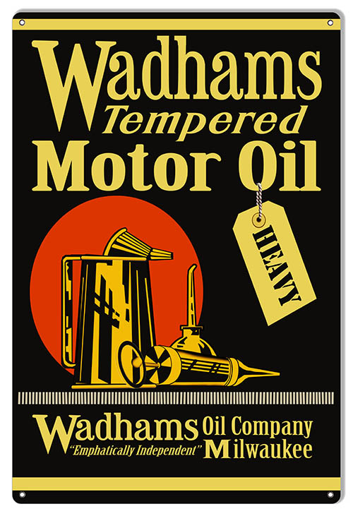 Wadhams Tempered Motor Oil 12x18