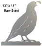 Quail Bird Raw Steel 13×14