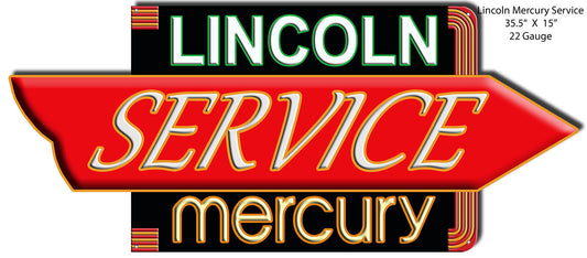 Lincoln Mercury Vintage Style Metal Sign 15 × 35