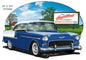 Chevy Blue Heartbeat 16.5×24