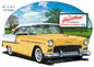 Chevy Yellow Heartbeat Garage 16.5×24