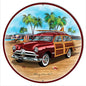 Ford Woodie Red 24 x 24