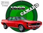 Camaro1969 Red Hot Rod 14.3×18.5