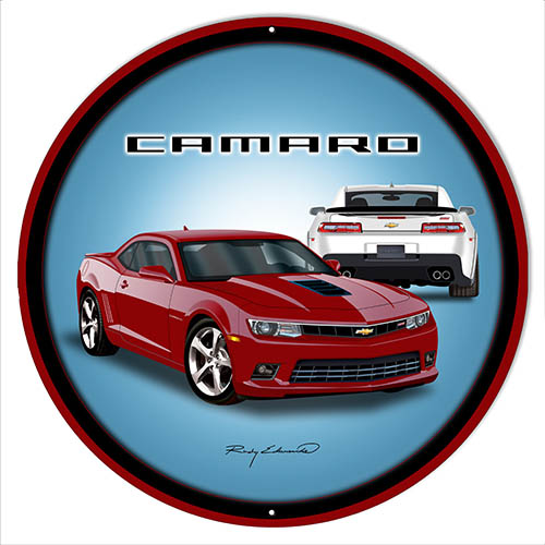 Camaro Hot Rod Dark Red 18x18