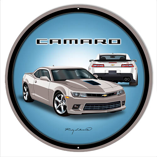 Camaro Hot Rod Silver 24x24