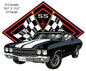 SS Chevelle Black Car 15.2×18.5