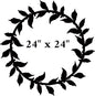 Wreath Silhouette 24×24