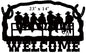 Welcome Cowboys Silhouette 14×22.2
