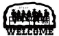 Welcome Cowboys Silhouette 14.7×22.7
