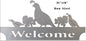 Quail Welcome Raw Steel 10×21