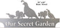 Quail Secret Garden Raw Steel 10×21