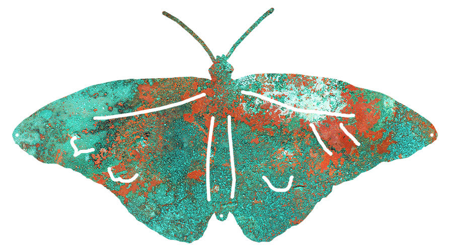 Butterfly Faux Patina 13.5×23.1