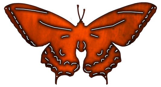 Butterfly Vintage Style Metal Sign 12 × 22