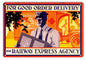 Railway Express Delivery Railroad 9×12