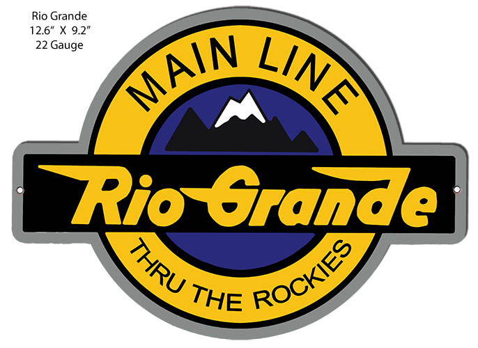Rio Grande Train Railroad 9.2×12.6